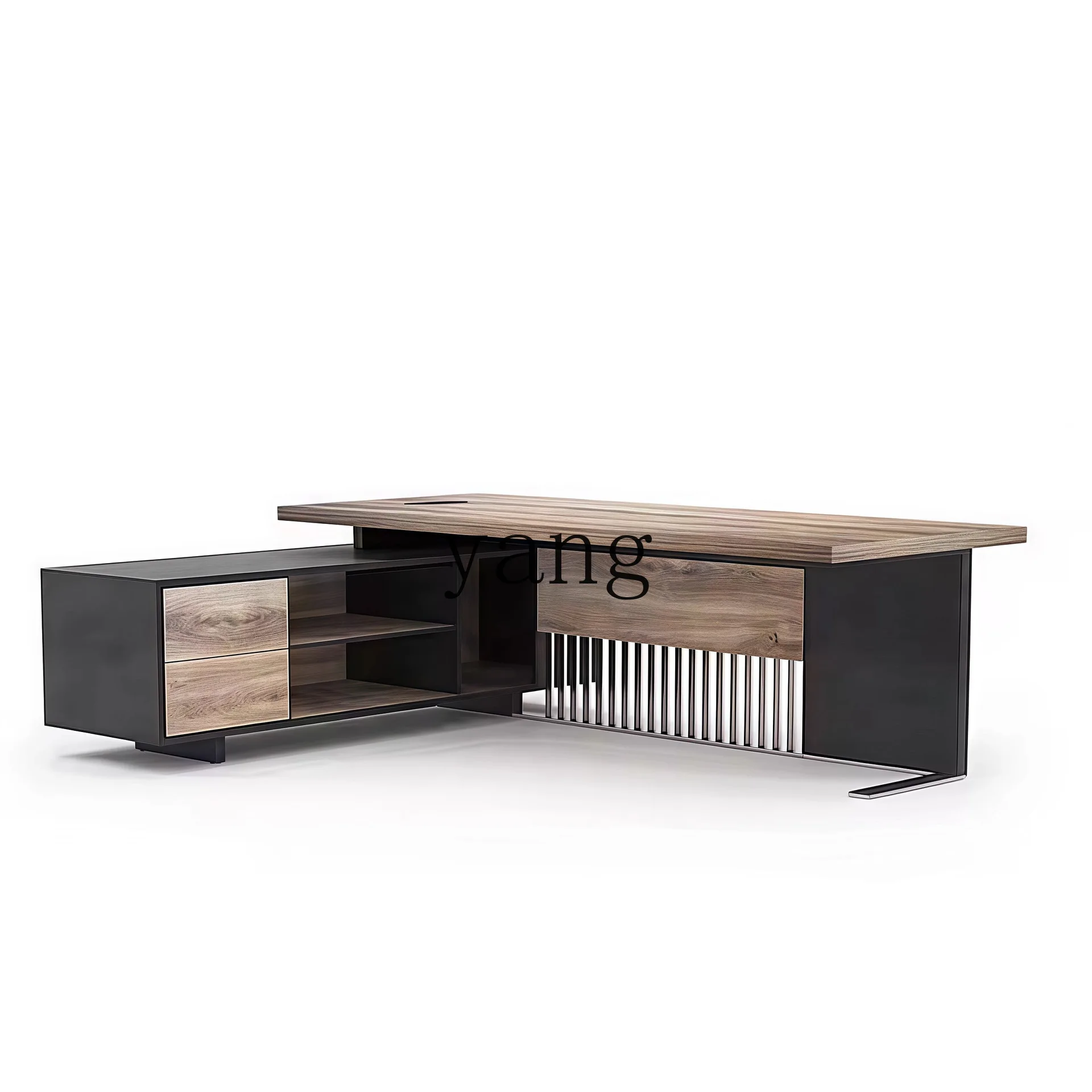 LTT industrial style desk simple modern executive table light luxury president manager table and chair combination