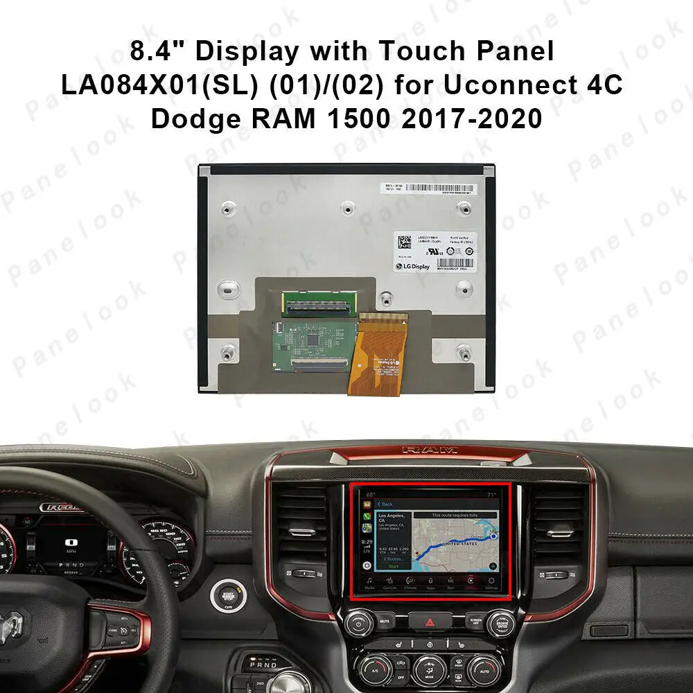 LA084X01-SL01 LA084X01 SL02 Touch Screen LCD Diaplay 8.4 Uconnect Radio Navigation 17-21 RAM DODGE JEEP CHRYSLER