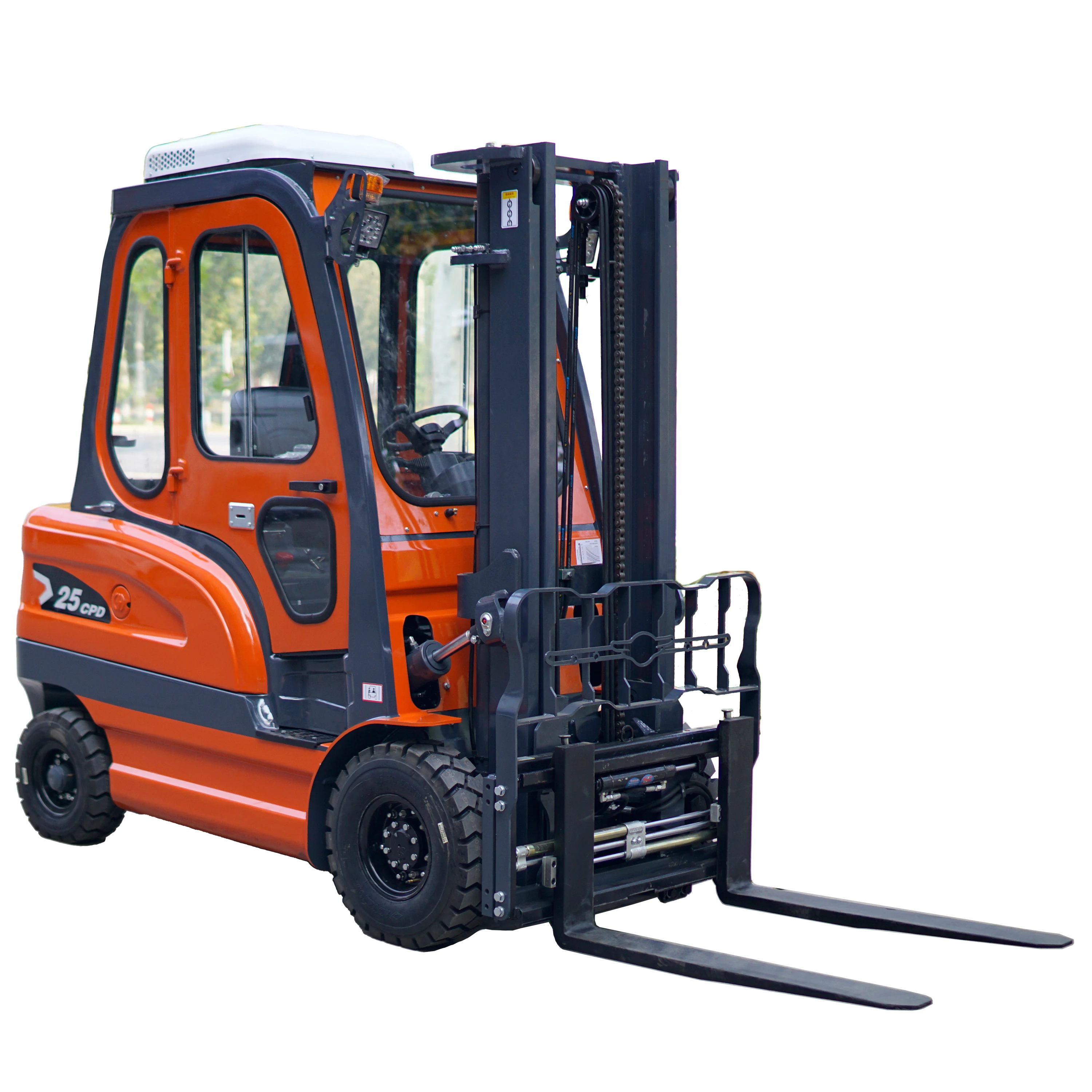 Yuande 3-5ton Four Wheel Drive All Terrain Counterweight Forklift Truck Forklift Diesel Lift Height 3m 4m 5m 6m