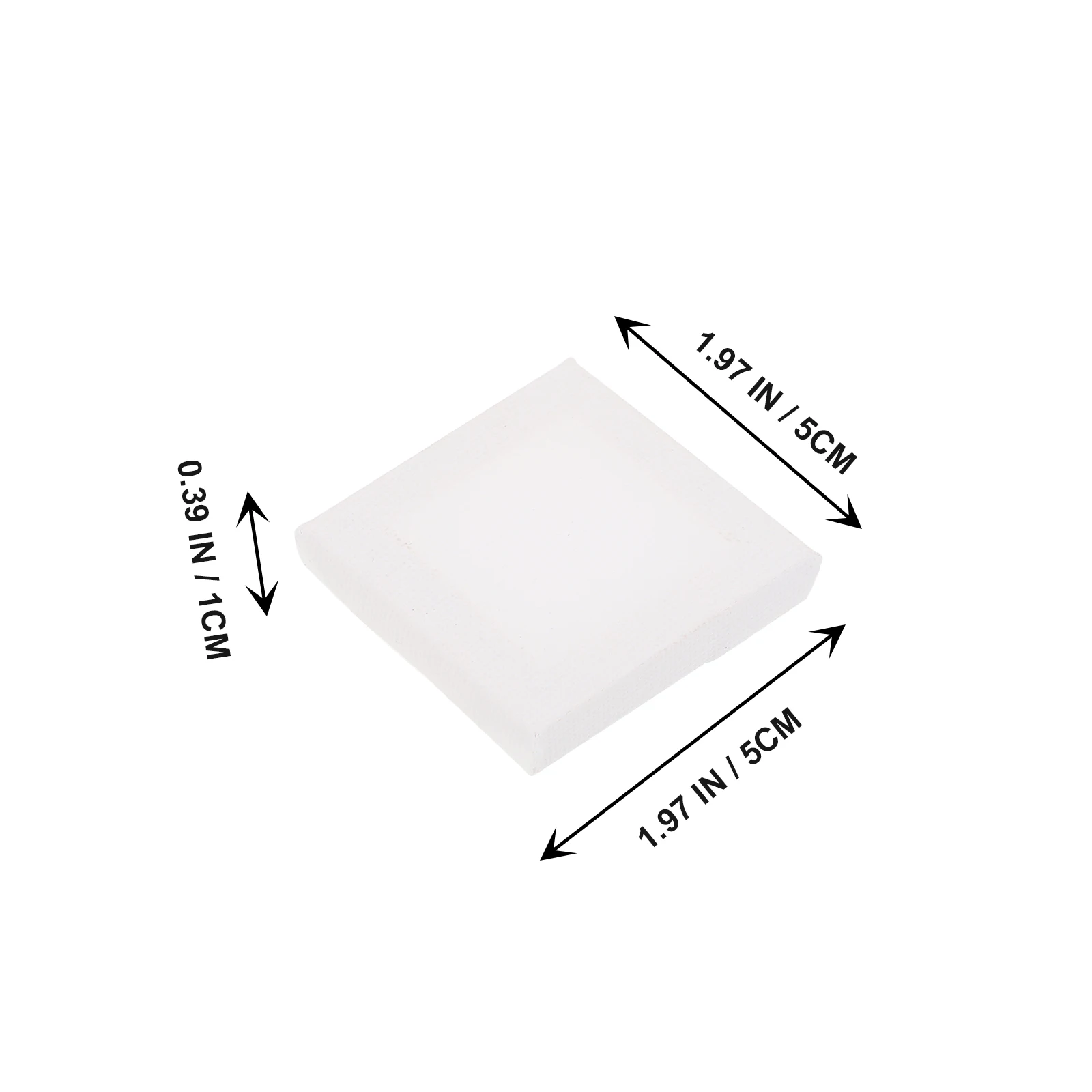 

24pcs Mini Oil Painting Canvas Panels Stretched Square Round Frames White Cotton Board for Kids Students Canvas Frames