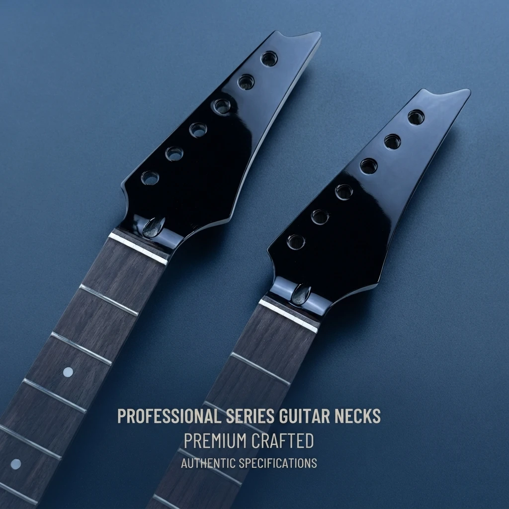 Electric Guitar Replacement Neck, Maple Neck Rosewood Fingerboard 22 Frets Thin Profile Jumbo Frets for ST Style Guitar