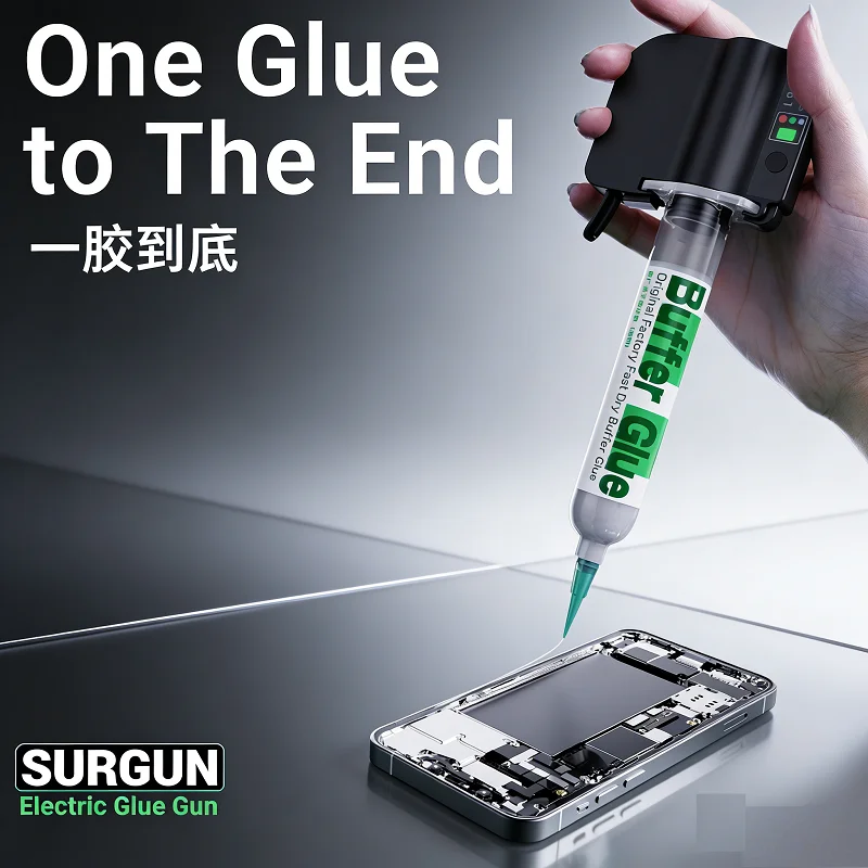 

2UUL SC81 Precision Handheld Electric Glue Gun Type C Charging Auto Release for Mobile Mainboard PCB Welding Electronics Repair