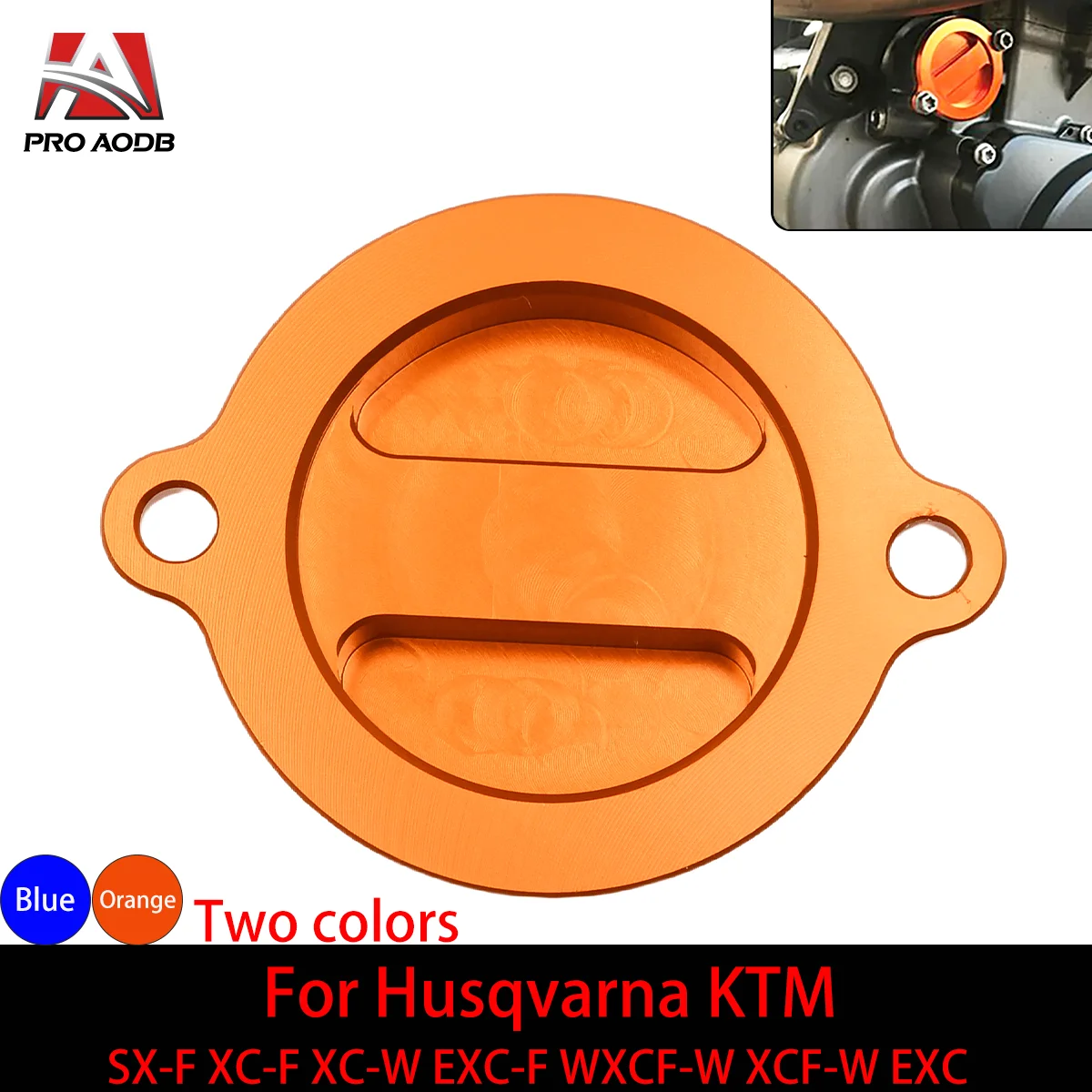 Motocross CNC Engine Oil Filter Cap Cover Plug For GASGAS Husqvarna KTM Super Adventure/R/S/T SUPERMOTO/R SXF XCF EXCF XCFW XCW