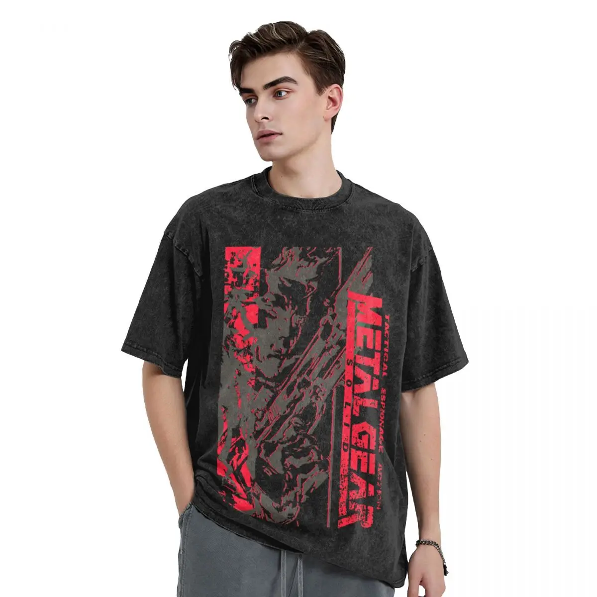 

Metal Gear Solid Art T-Shirt cute tops shirts graphic tees oversizeds funny t shirts for men