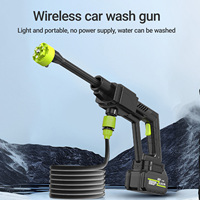 6-in-1 Nozzle Cordless Pressure Washer 300W Handheld High Power Car Cleaner with 2 Rechargeable Batteries for Vehicle Floor Wall