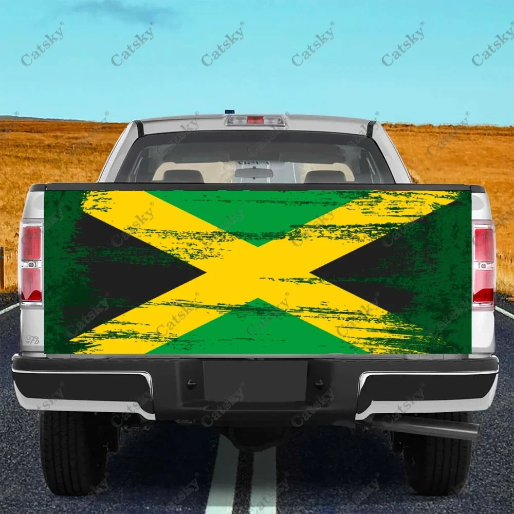 jamaican flag Car decals truck tail modification painting auto parts PVC decorative car stickers truck tail painting decals