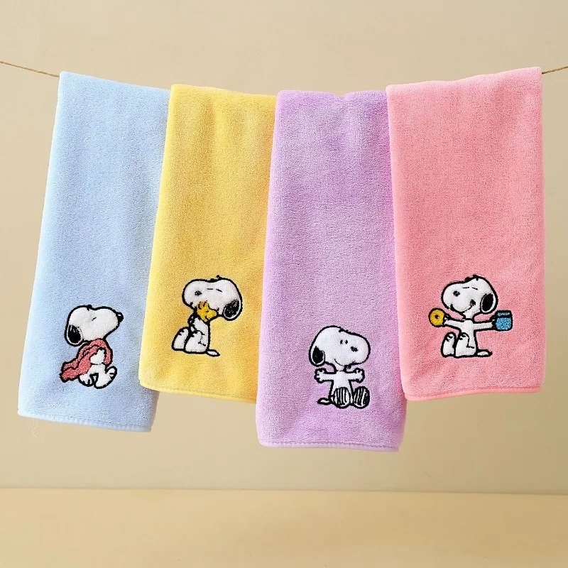شخصية كرتونية سنوبي المرجان المخملية منشفة لطيف أنيمي لينة الحمام ماصة منشفة استحمام قطعتين مجموعة الأدوات المنزلية هدية