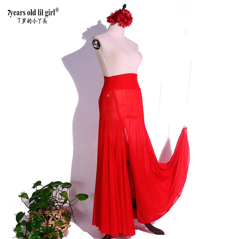 Hot Sale EY16 For 7YearSoldlilGirl Fusion Belly Dance Water Yarn Single Slit Cover Dress DHH22