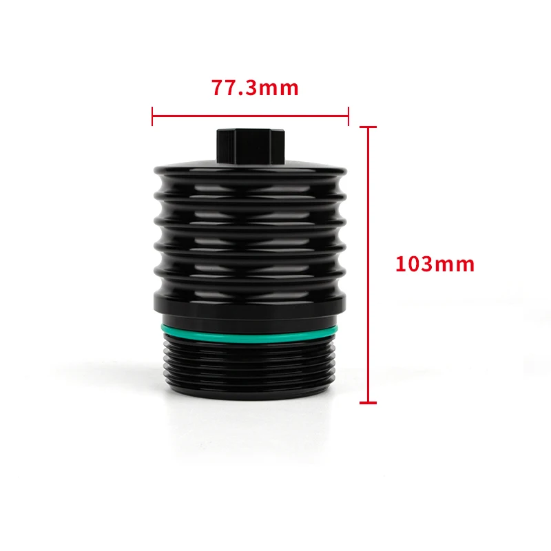 For VW DSG 6 Speed Transmission Oil Filter Shell Forged Aluminum Alloy Cover Engine Car Modification DQ250 BB-TFC-001
