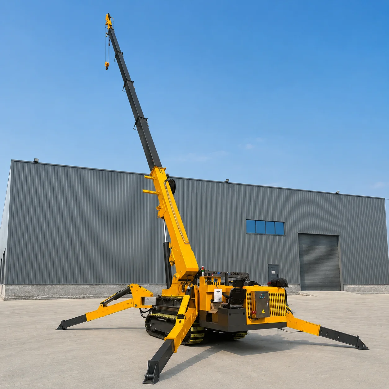 YG Spider Crane 5 Ton Hydraulic Boom Electric Mobile Remote Control Small Crawler Spider Crane