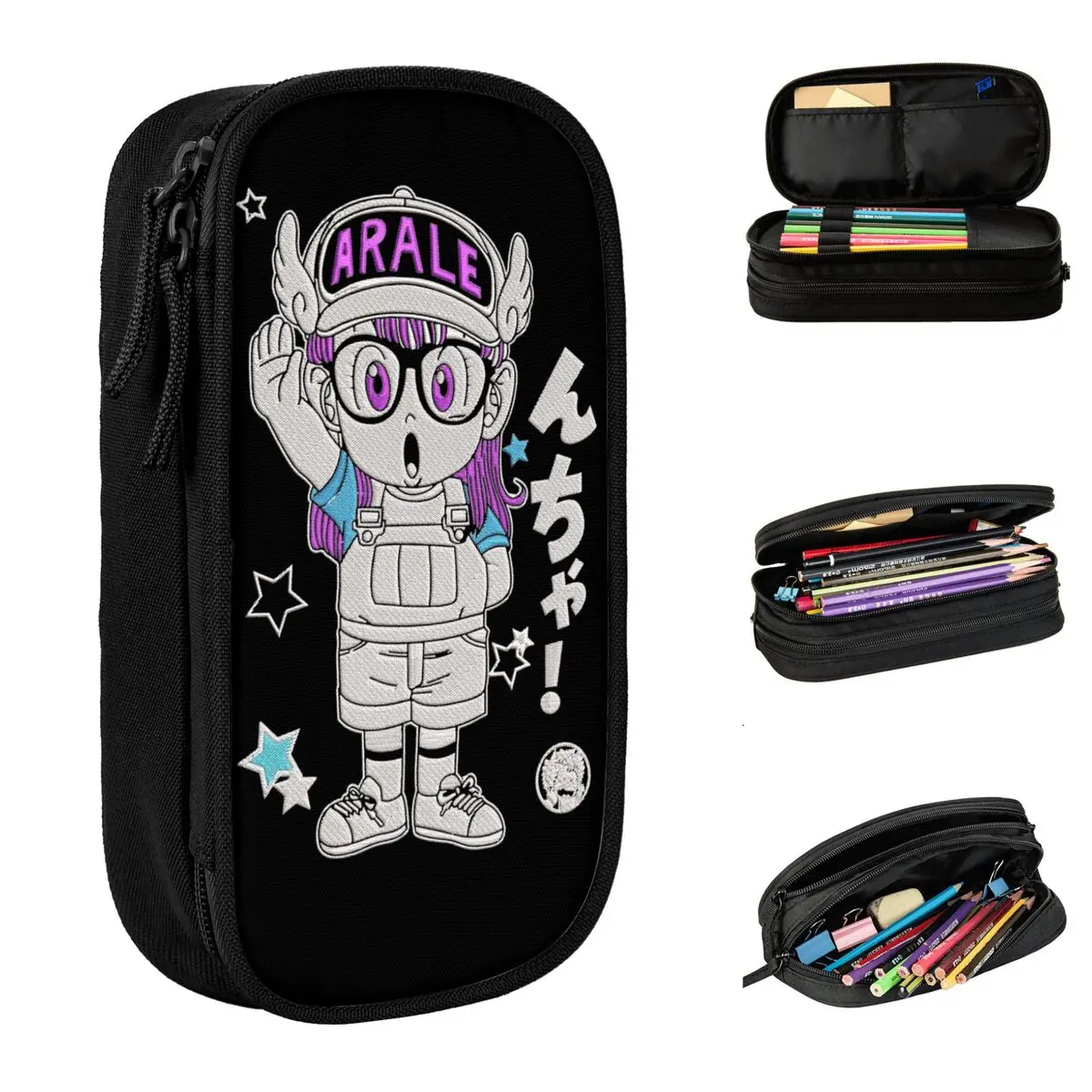 Arale Dragon Ball DragonBall Pencil Cases New Pen Bags Girl Boy Large Storage Students School Gift Pencil Pouch