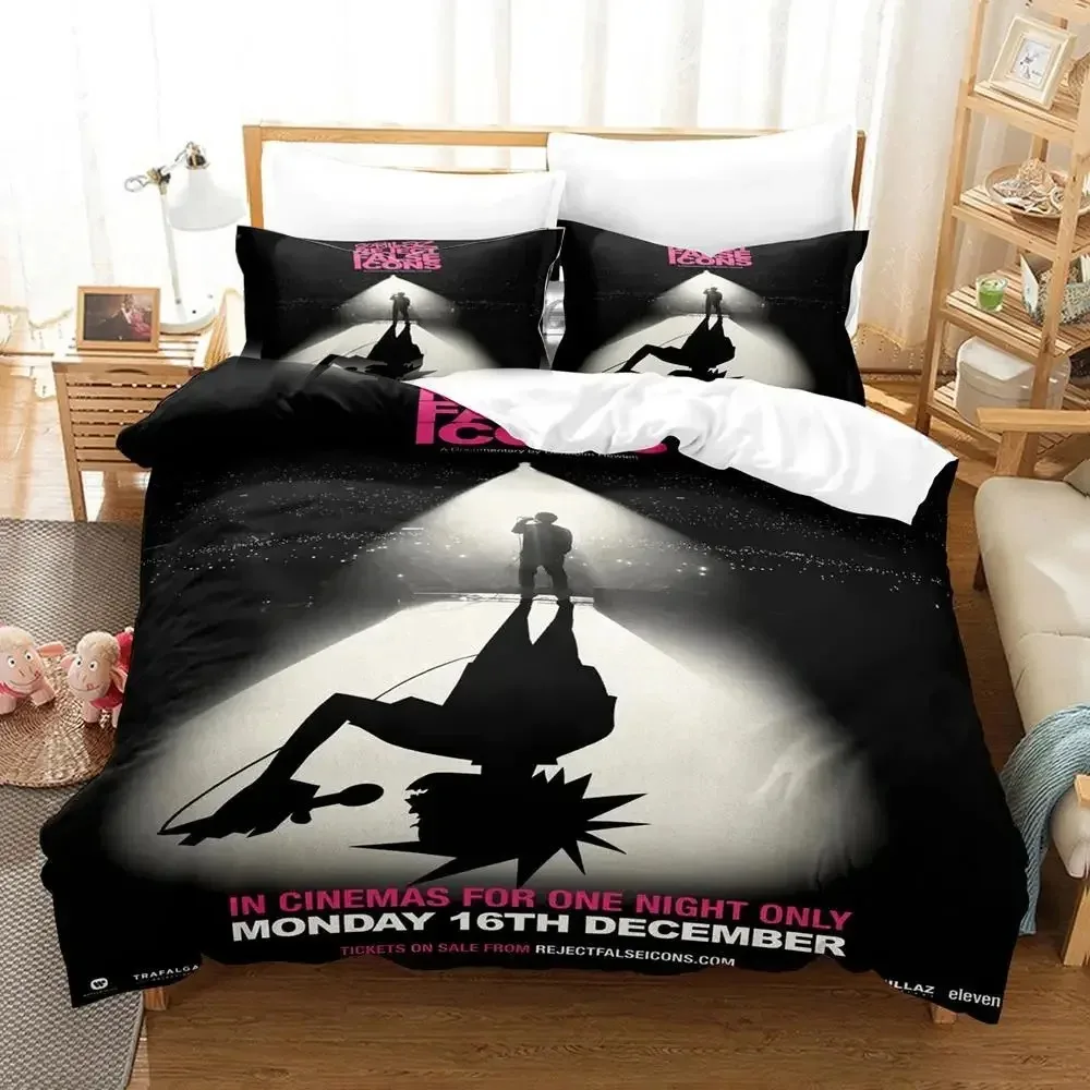 

3D Print Music Gorillaz Comfortable Duvet Quilt Cover Pillowcase Bedding Set Children Bedroom Decoration Home Textile