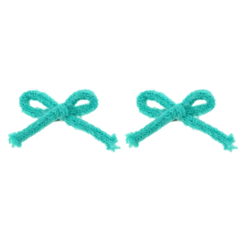 2Pcs Bowknot Barrettes Colorful Hair Clips Women Accessories Sweet Bow Hairpins Dropsale