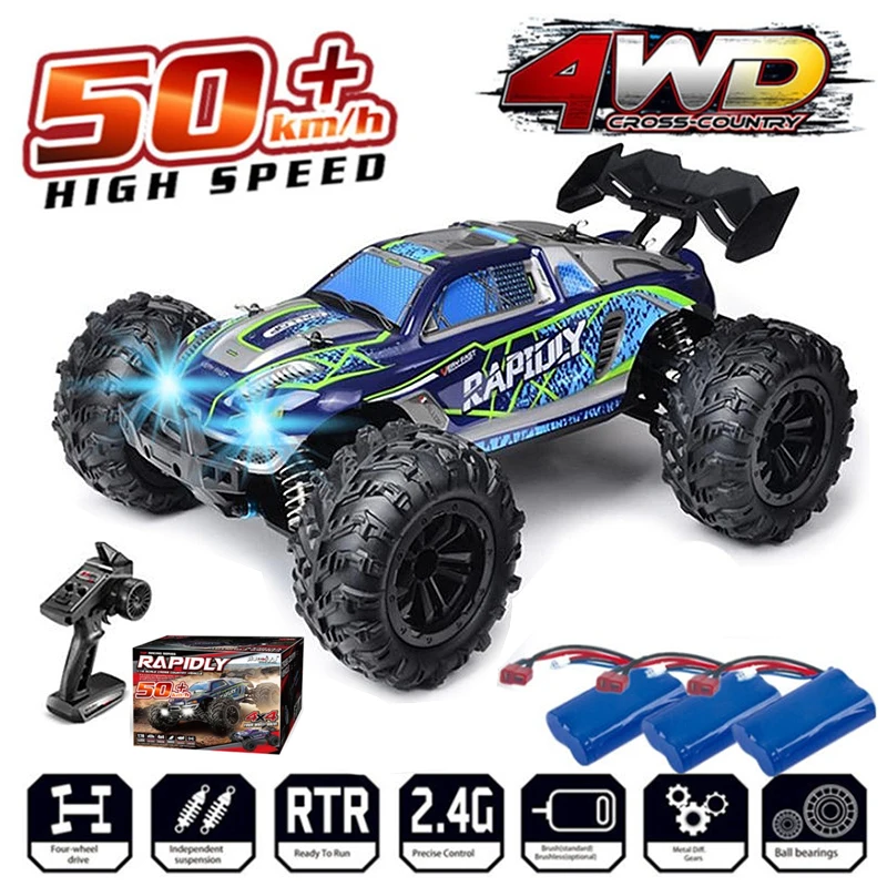 

RC Cars Off Road 50KM/H High Speed Racing Remote Control Car 4x4 Drive 1/16 4WD Monster Trucks Climbing Vehicle Christmas Gift