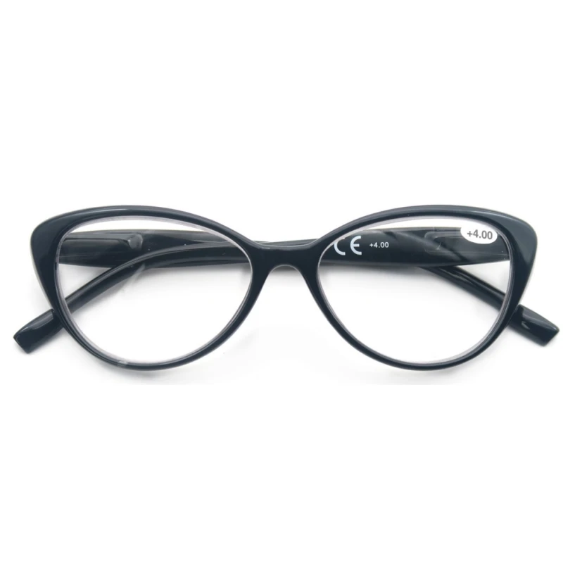 Women Vintage Reading Glasses Cat Eye Reader Stylish Eyeglass Ladie Presbyopic Dioprer Frames With Pouch