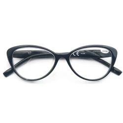 Women Vintage Reading Glasses Cat Eye Reader Stylish Eyeglass Ladie Presbyopic Dioprer Frames With Pouch