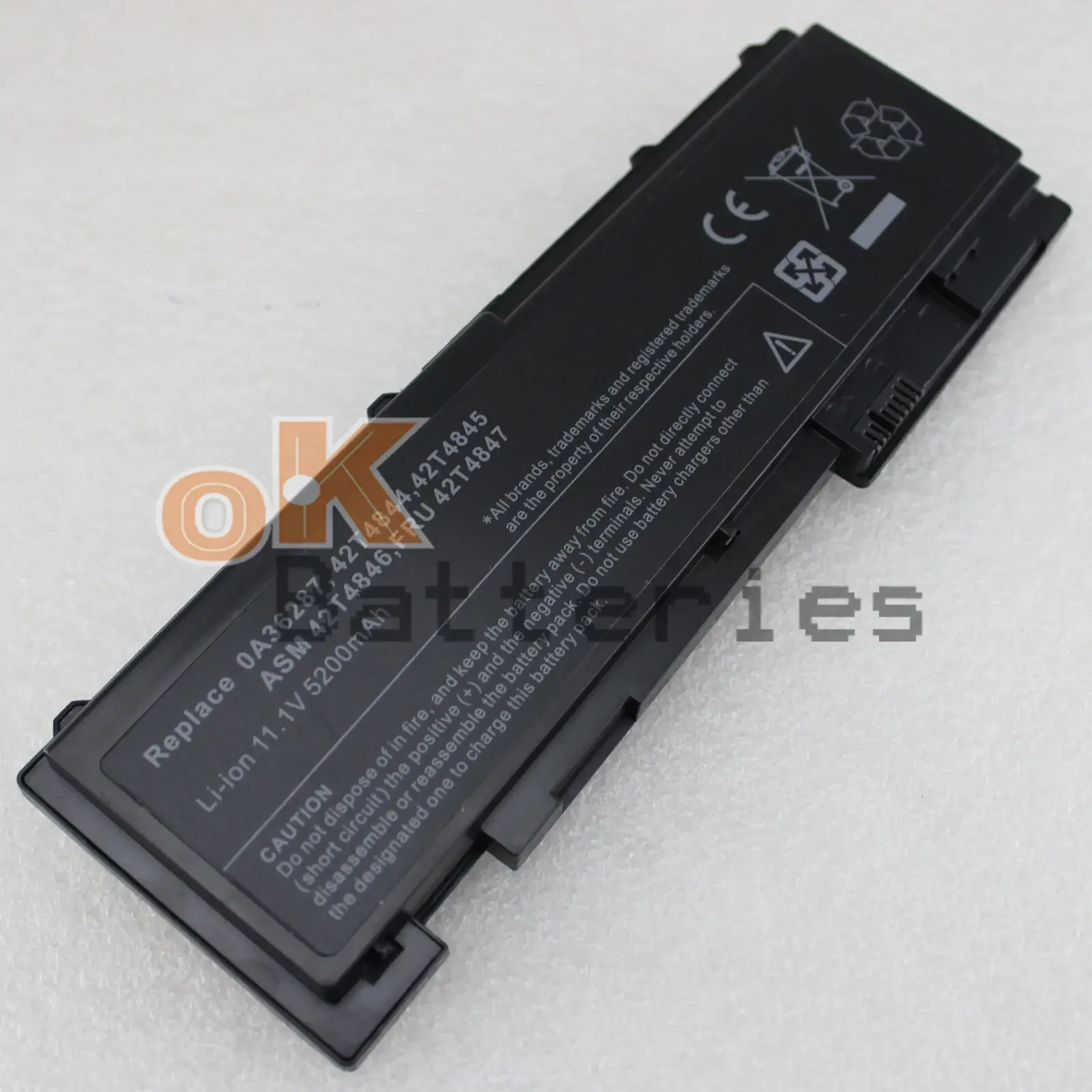 

5200MAH Battery for Lenovo ThinkPad T420s T420si 0A36287 42T4844 42T4847 42T4846