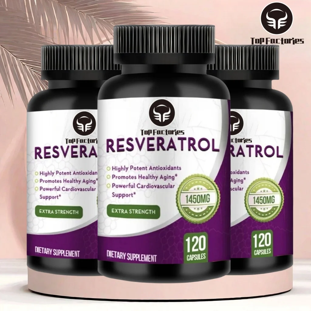 

High Potency Resveratrol Supplements Rich in Transresveratrol Effective for Antiaging Cardiovascular & Joint Support