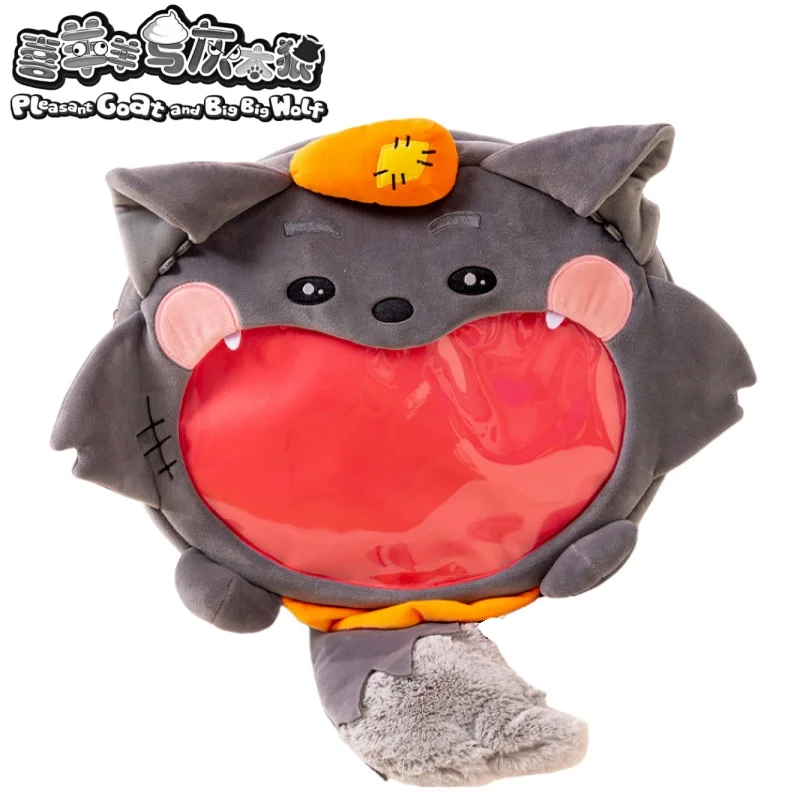 

Pleasant Goat and Big Big Wolf Backpack Cartoon Grey Wolf Wolf Itabag Large Capacity Portable Storage Anime Goods Holiday Gifts