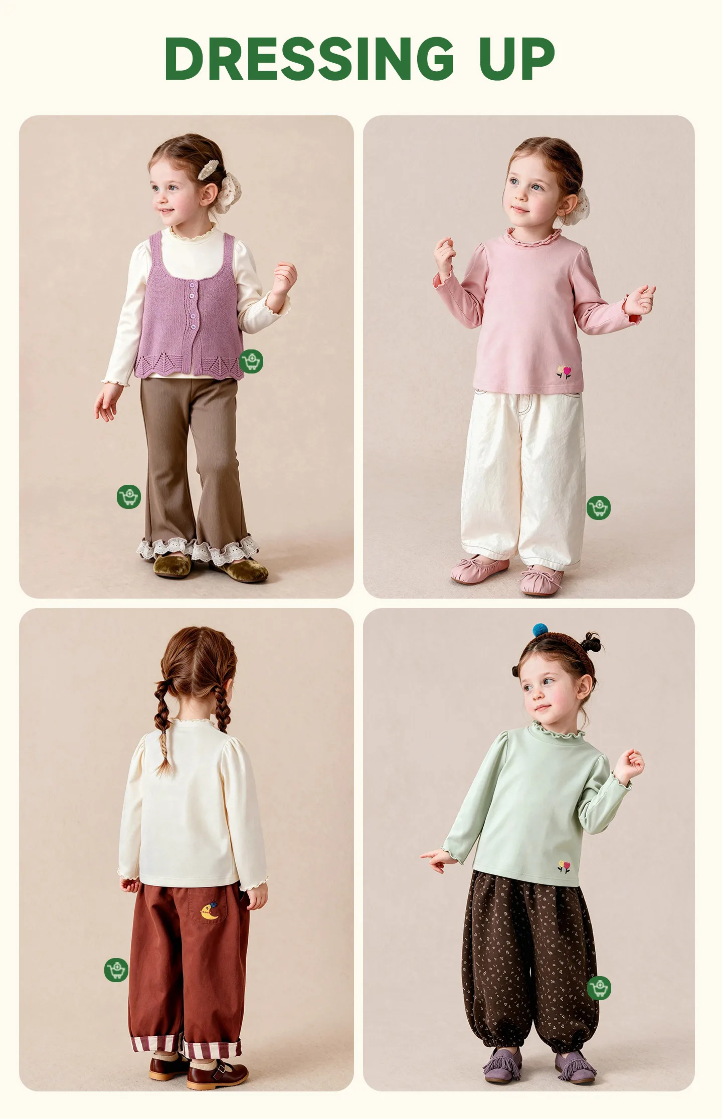 Amila 2026 Herbst Neue Kinder Mädchen Rüschen-Langarm-T-Shirt Romantische Rüschen Mehrschichtig Süß Niedlich Alltagstaugliches Vielseitiges Oberteil – Detail 2