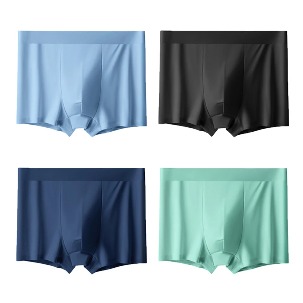 Comfortable Pouch Underpants Classic Boxershorts C D Breathable Boxer Briefs Color Matching Pattern Everyday Wear