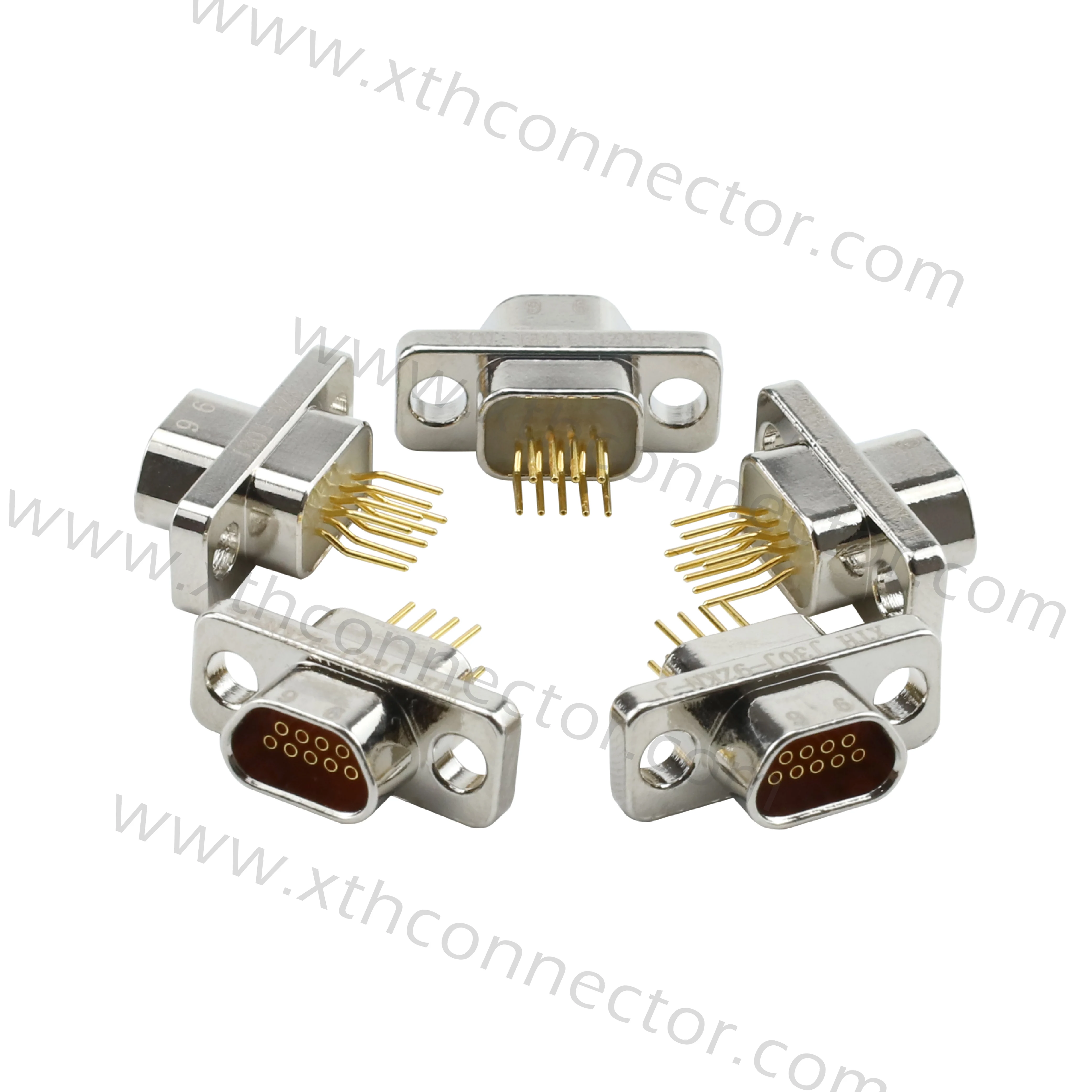 J30J-9TJN-J/ZKN-J Micro Rectangular Electrical Connector For Direct Insertion And Vertical Installation On PCB Board 9-core