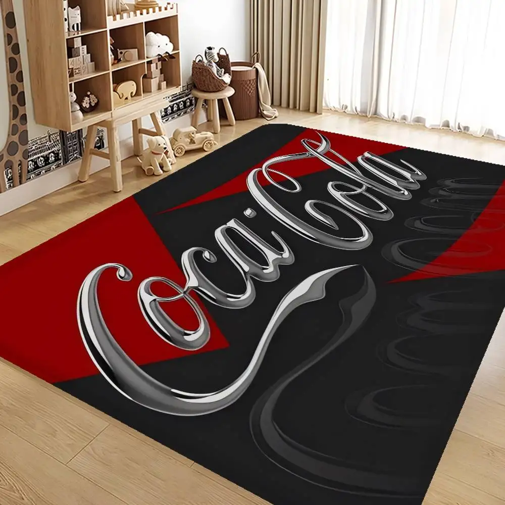 C-COCA-COLAS Alfombra de cocina más barata antideslizante moderna sala de estar balcón impreso decoración moderna del hogar