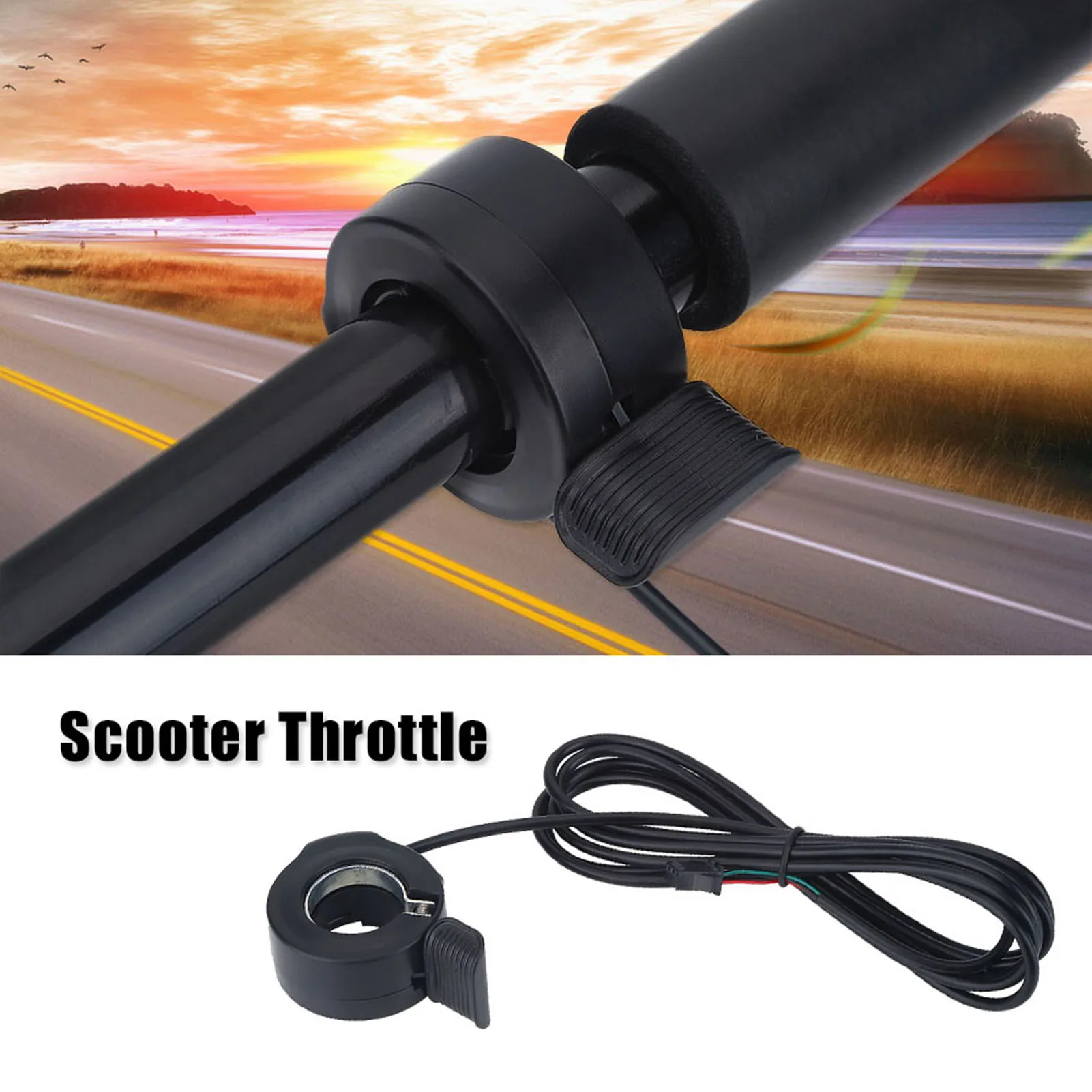 

E bike Thumb Throttle Speed Control 3 Wires Thumb Throttle on Left Right Handle for E bike Electric Bike Scooter Thumb Throttle