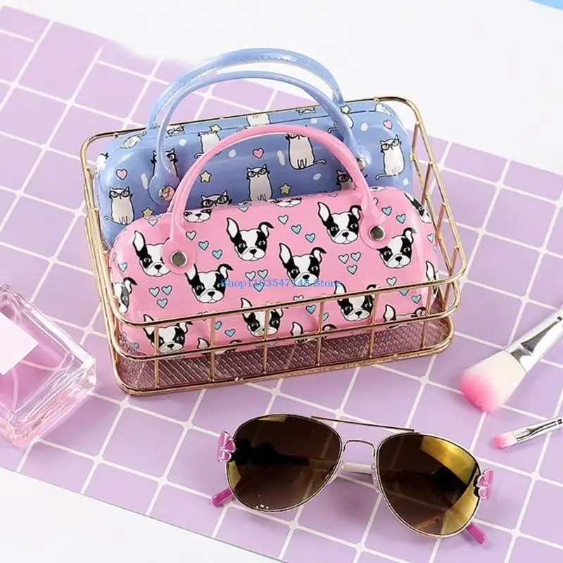 

P88B Portable Eyeglasses Sunglass Large Size Case with Handle for Men and Women
