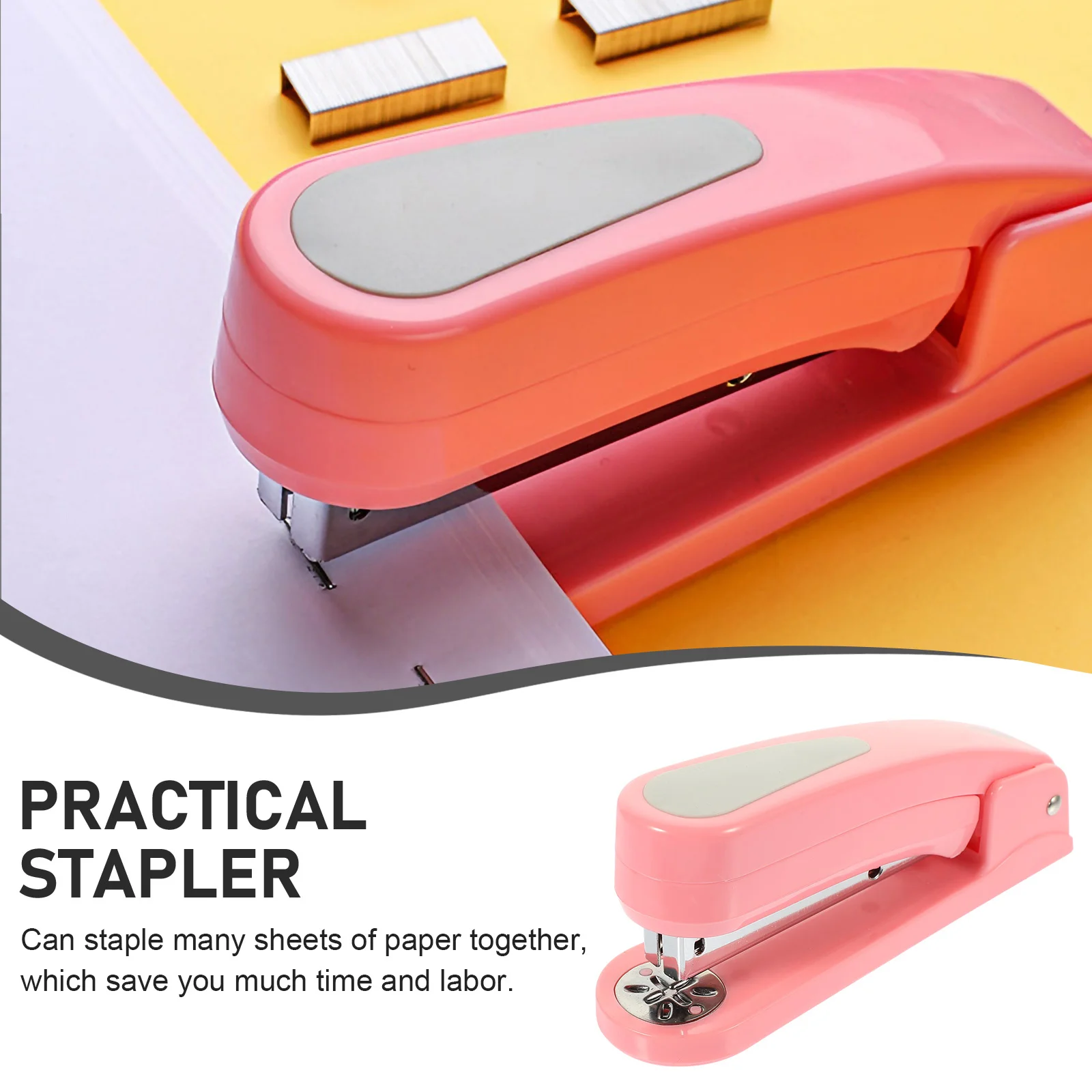 Rotary Stapler 360 Degree Rotation Smooth Stapling Performance Heavy-Duty Multi-Sheet Binding for Office Desk Organization