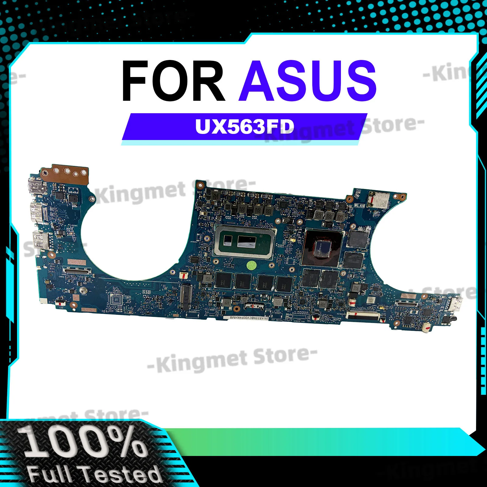 

UX563FD Laptop Motherboard For ASUS ZenBook Q536FD RX563FD UX563F BX563FD UX56FA Mainboard With 10th Gen I3 i5 i7