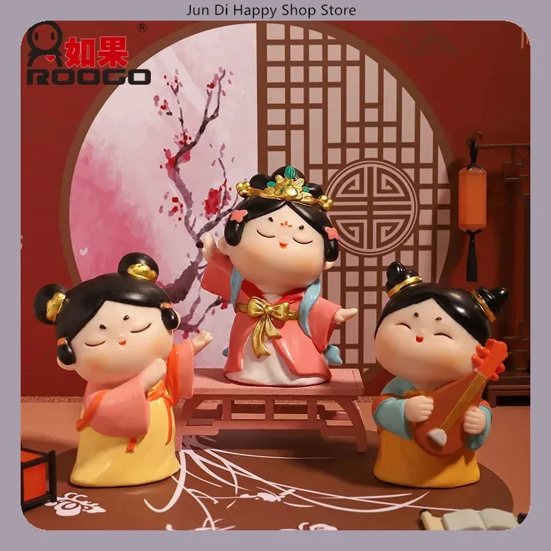 唐王朝宮殿の少女「唐暁元」トレンディトイフィギュアブラインドボックス中国風宮廷淑女デスクトップディスプレイオーナメント