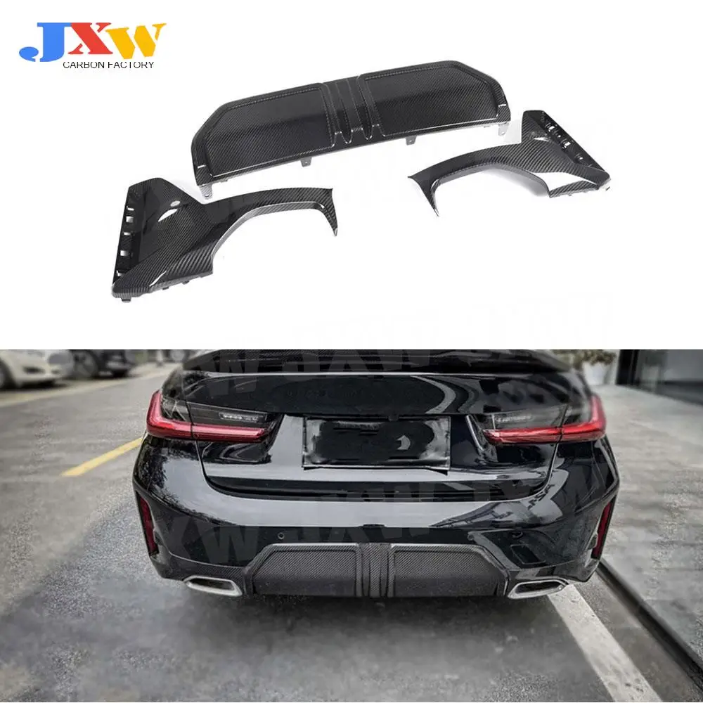 

Rear Diffuser Bumper Chin Spoiler With Splitters Lips Car Accessories for BMW 3 Series G20 G21 G28 LCI M Sports 2023+ Bodykit