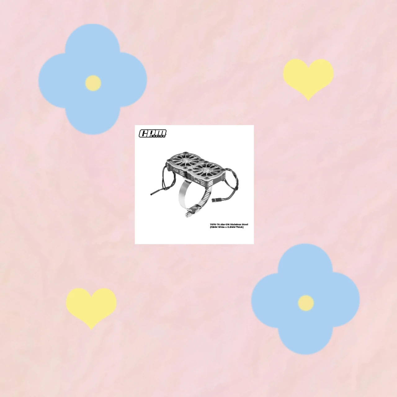 

GPM 7075 Сплав + 316 SST Двойной охлаждающий вентилятор 40X40 мм, регулируемый для двигателя серии 40-56