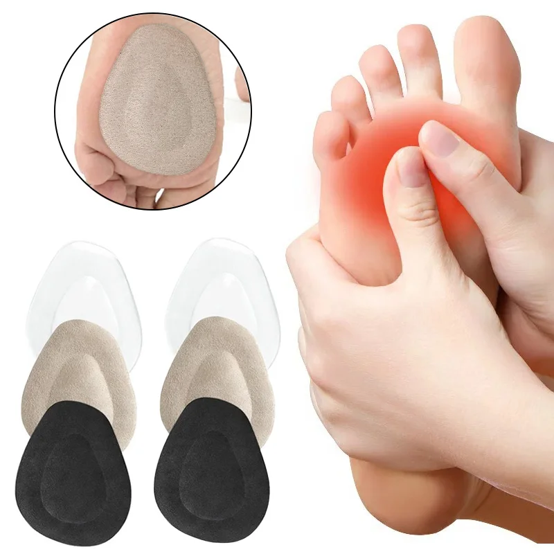 Anti-Pain Forefoot Pad Silicone Gel Inserts for Plantar Fascitis Anti-slip Insert Foot High Hee  Half Size Pad Water Dropls