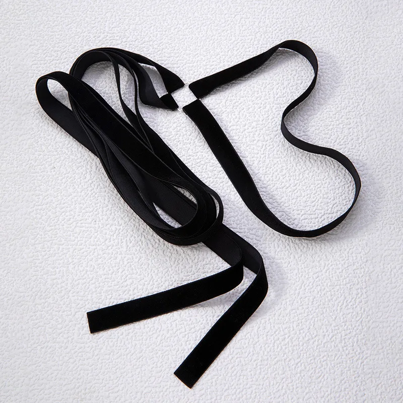 شريط مطاطي قوطي عتيق للنساء ، صليب فخذ أسود الساق ، حزام رباط قابل للتعديل ، جسم متعدد الاستخدامات ، مجوهرات Y2K للشاطئ #4