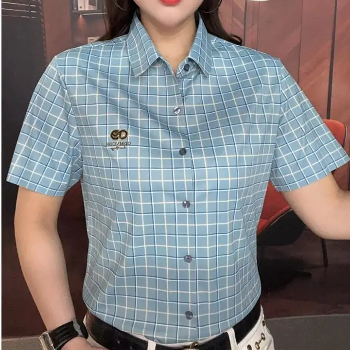 

Мужская летняя рубашка в клетку, тонкая, с коротким рукавом, не требует глажки, модный яркий узор, дышащая, удобная, для повседневной носки