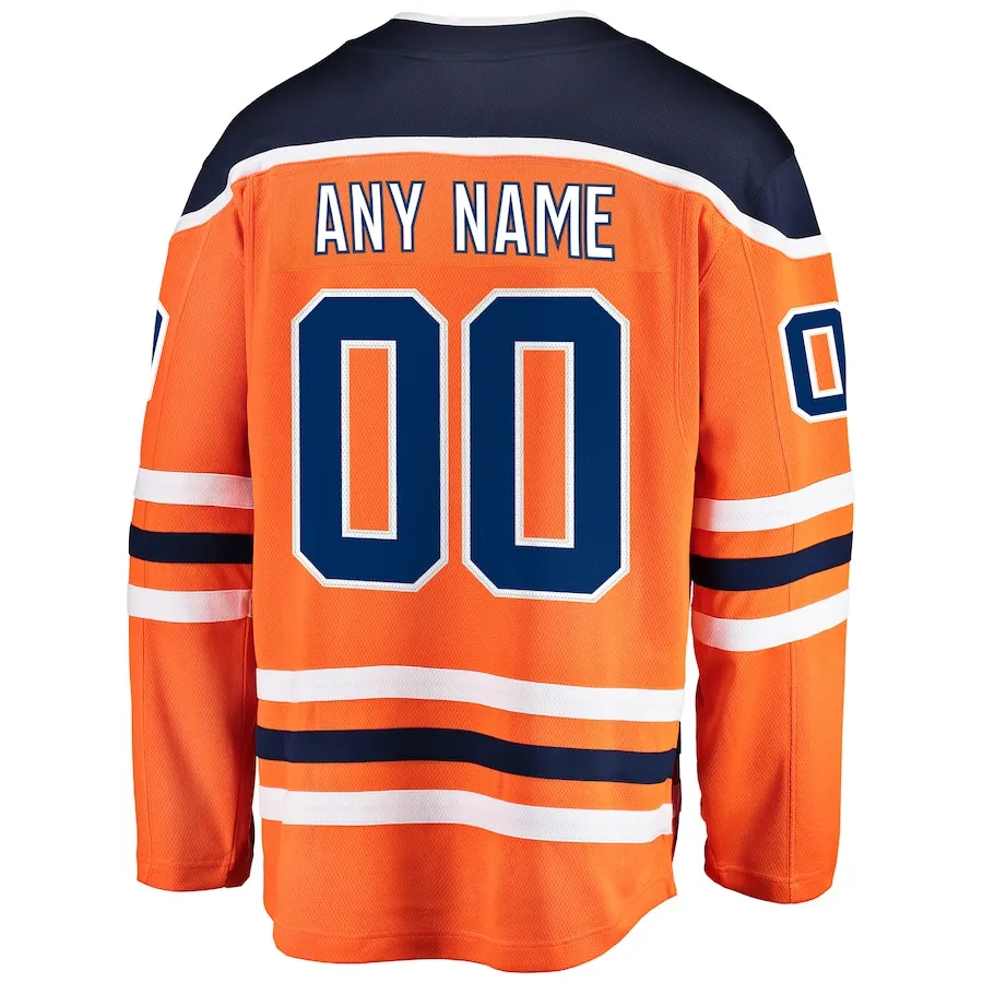 Custom Embroidery Edmonton Hockey Jersey Men Women Youth Ice Hockey Uniform