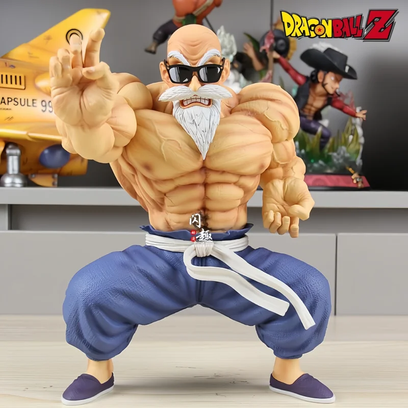 

23cm Seven Dragon Ball Cs Muscle Strengthening Wu Tian Teacher Turtle Immortal Pvc Sun Wukong Anime Figure Model Decoration Toy