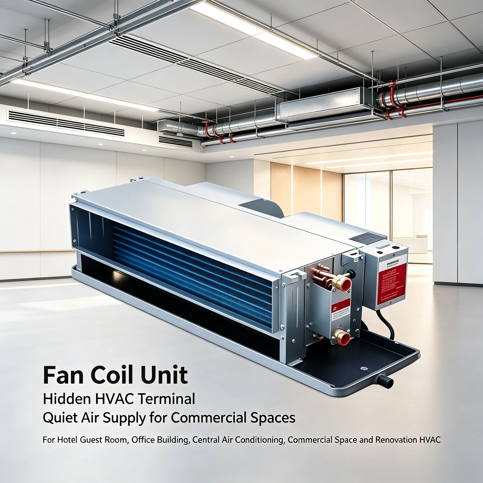 Fan Coil Type C FP-WA Central Air Conditioner Inner Machine Well Water Cooling Fan Water Air Conditioner