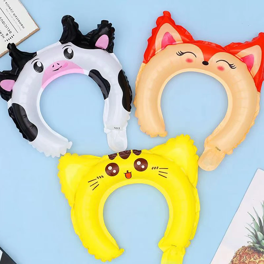 20pcs Cute Headband Balloon Cute Cartoon Animal Balloon Kids Birthday Party Decoration Baby Shower Children\'s Toys