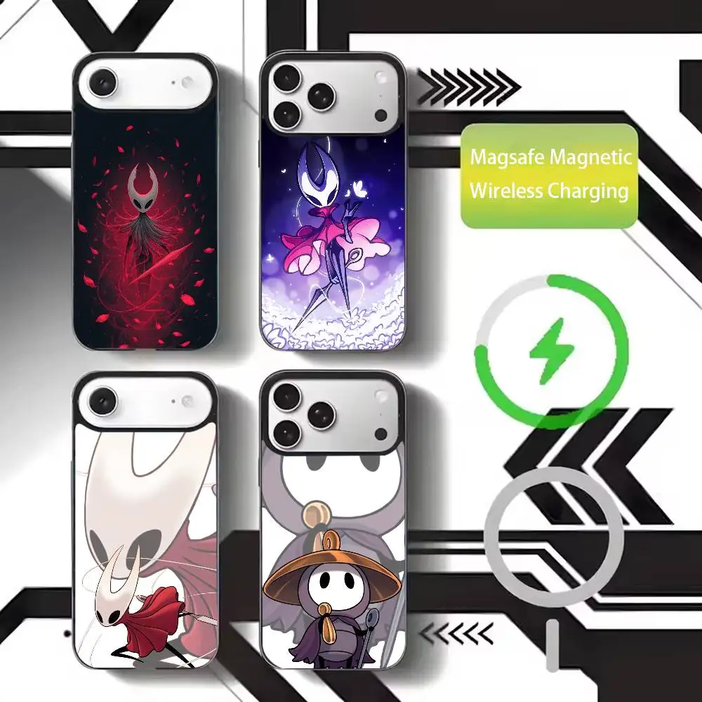 

H-Hollow Game K-Knight Phone Case For iPhone17,16,15,14,13,12,11 Plus,Pro Max Magnetic For Magsafe Wireless Charging