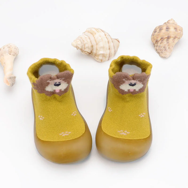 Babysocken, Schuhe für Kinder, Kleinkinder, Lauflernschuhe, Cartoon-Muster, weiche, rutschfeste Sohle, bequeme Gummi-Bodenschuhe für Jungen und Mädchen – Detail 8