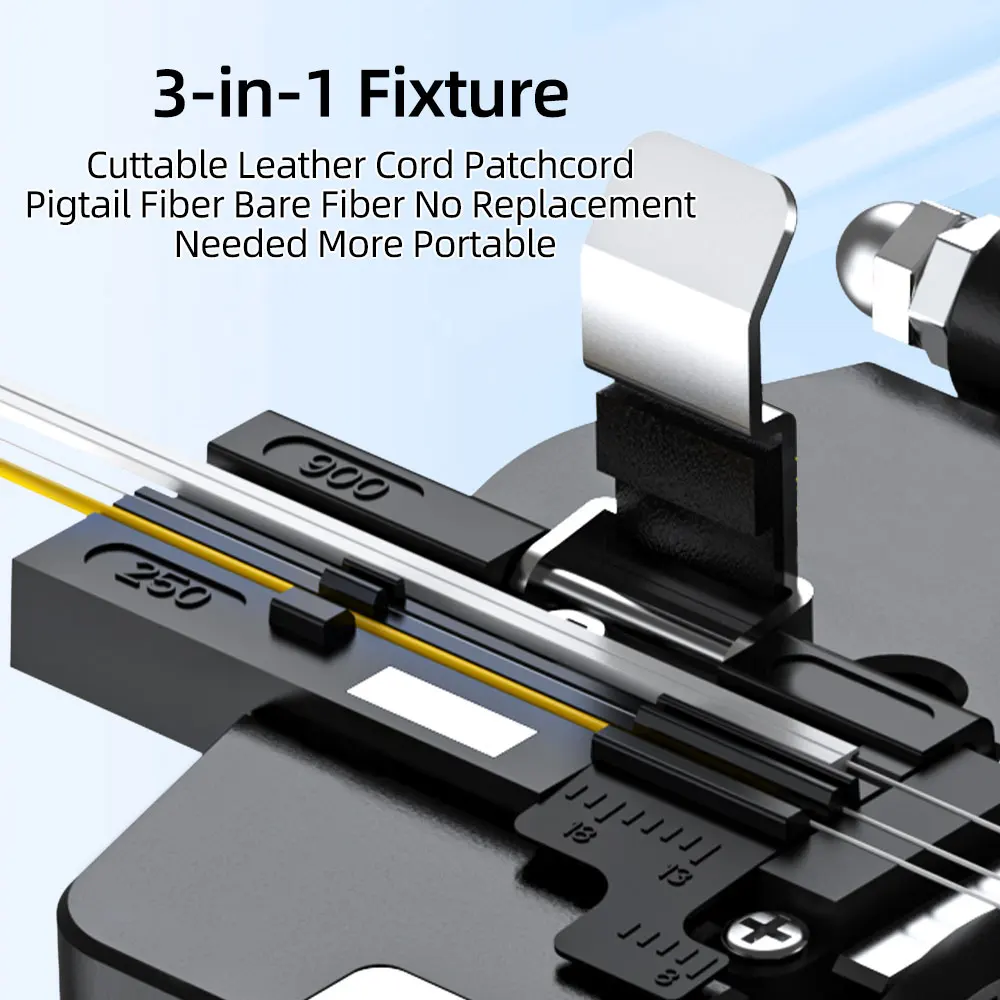 HB-6C Nuovo FTTH Utensile da taglio ad alta precisione Mannaia per fibra ottica Cavo Fusion Splice Coltello da taglio Set di strumenti per giunzione a freddo
