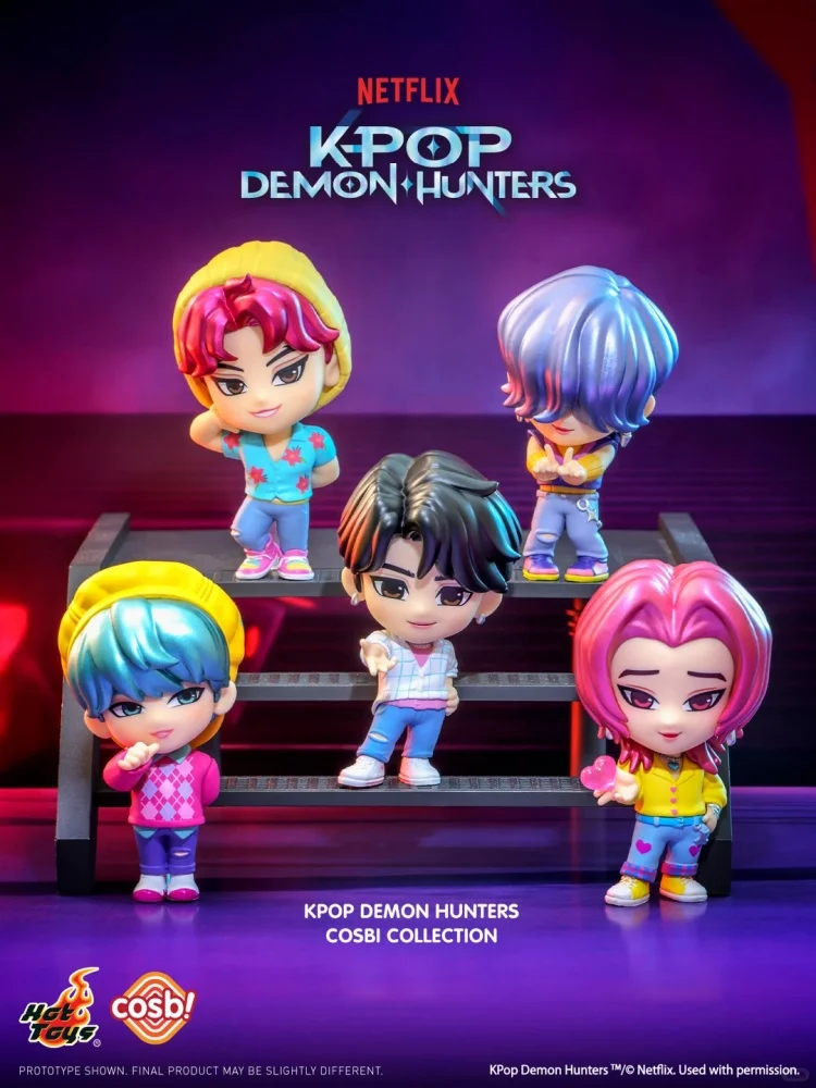 Hot Toys KPop Demon Hunters Mini Figura Sorpresa HUNTR/X Rumi Mira Zoey Linda Figura Coleccionable Adorno de Escritorio de Moda Regalo Coleccionable