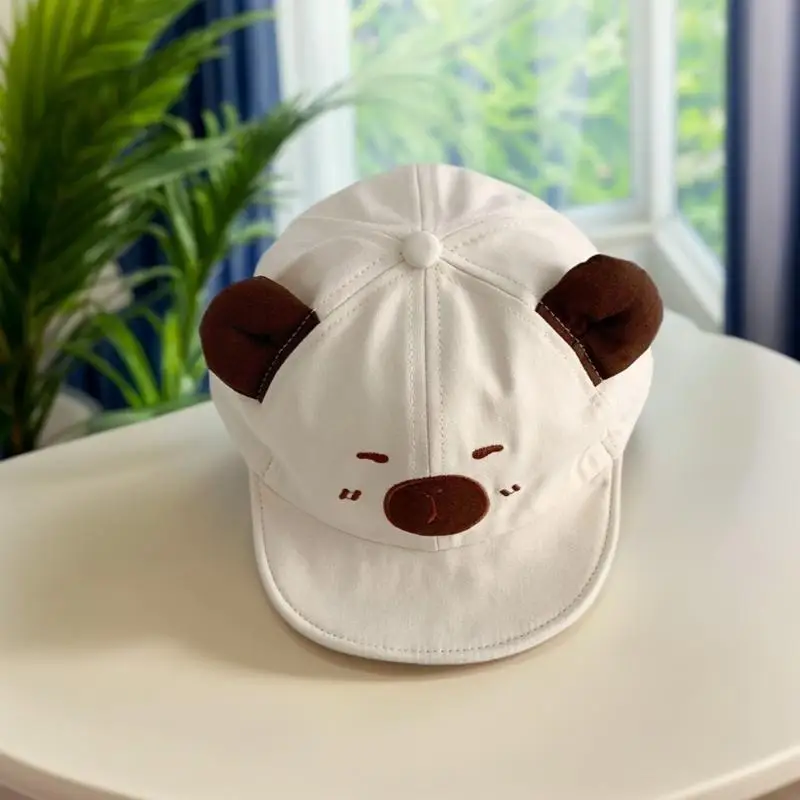 كارتون كابيبارا طفل بطة اللسان قبعة بنين بنات ظلة قبعة القطن الأطفال قبعات البيسبول حافة قصيرة