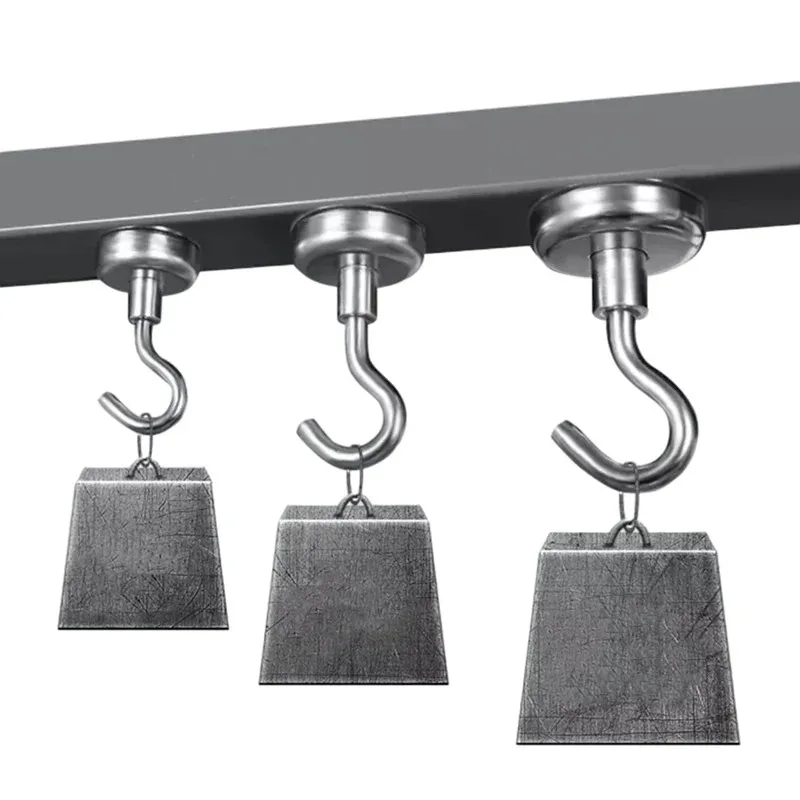 1/2/4/8Pcs Strong Magnet Hooks Multi-Purpose Storage Hooks Home Kitchen Bar Storage Hooks Key Storage Hooks Bathroom Hangers