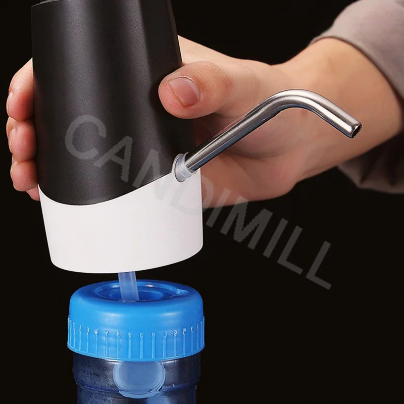 ขวดน้ำแบบพกพาเครื่องมินิไฟฟ้าปั๊มน้ำดื่มอัตโนมัติขนาดเล็กน้ำสำหรับหลากหลายดื่มบรรจุขวด