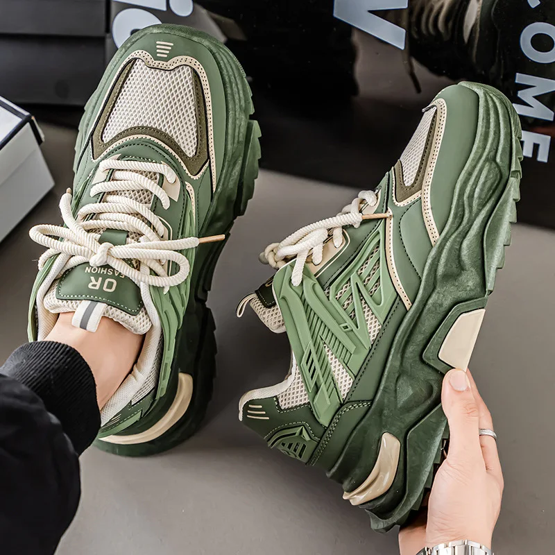 

2025 New Trendy and Fashionable Thick Soled, Breathable and Low Cut Casual Sports Men's Shoes