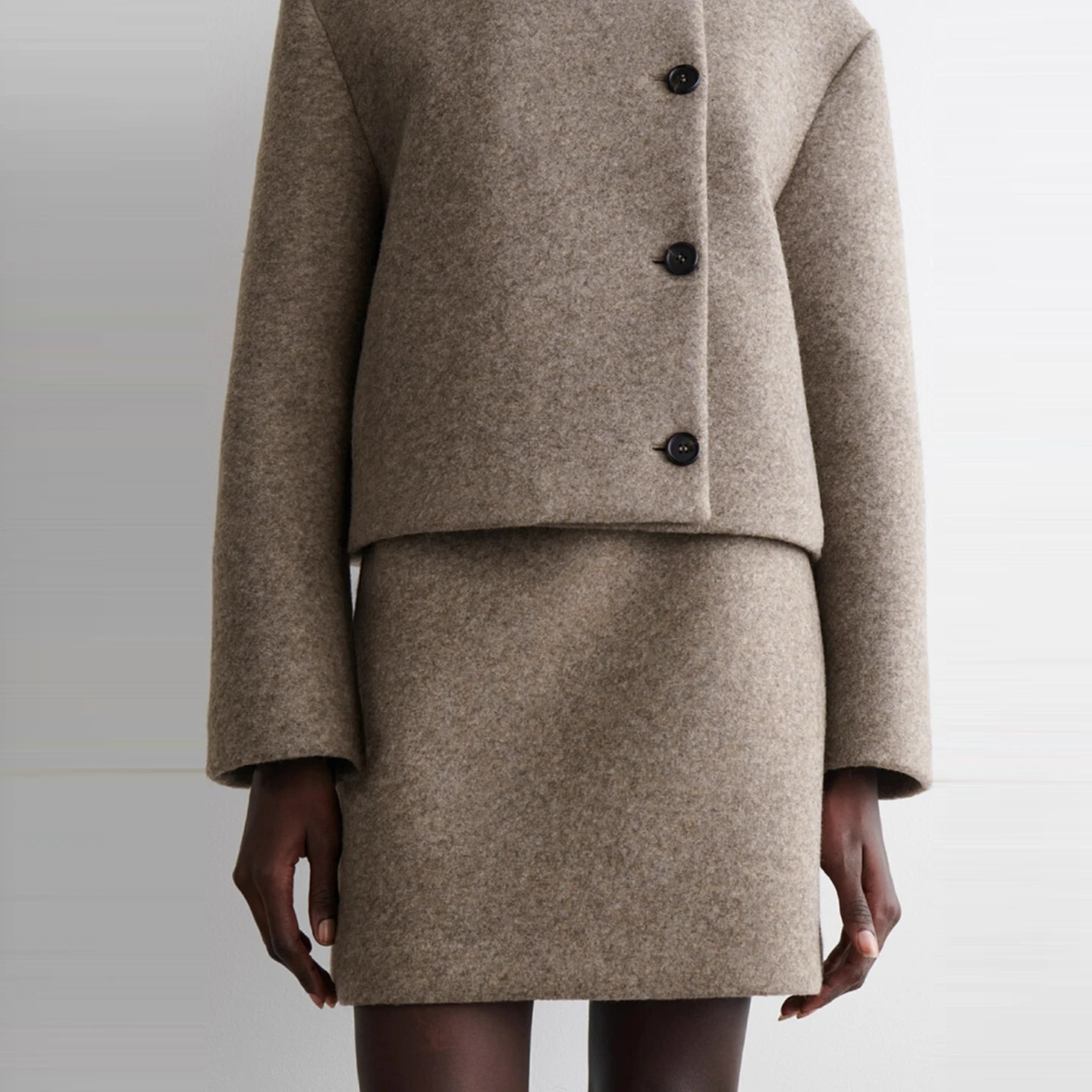 Faionable Brown  A-Line Skirt Women's Sle Autumn 2025 New Arrival Z Brand Midi f-length Skirts for Ladies